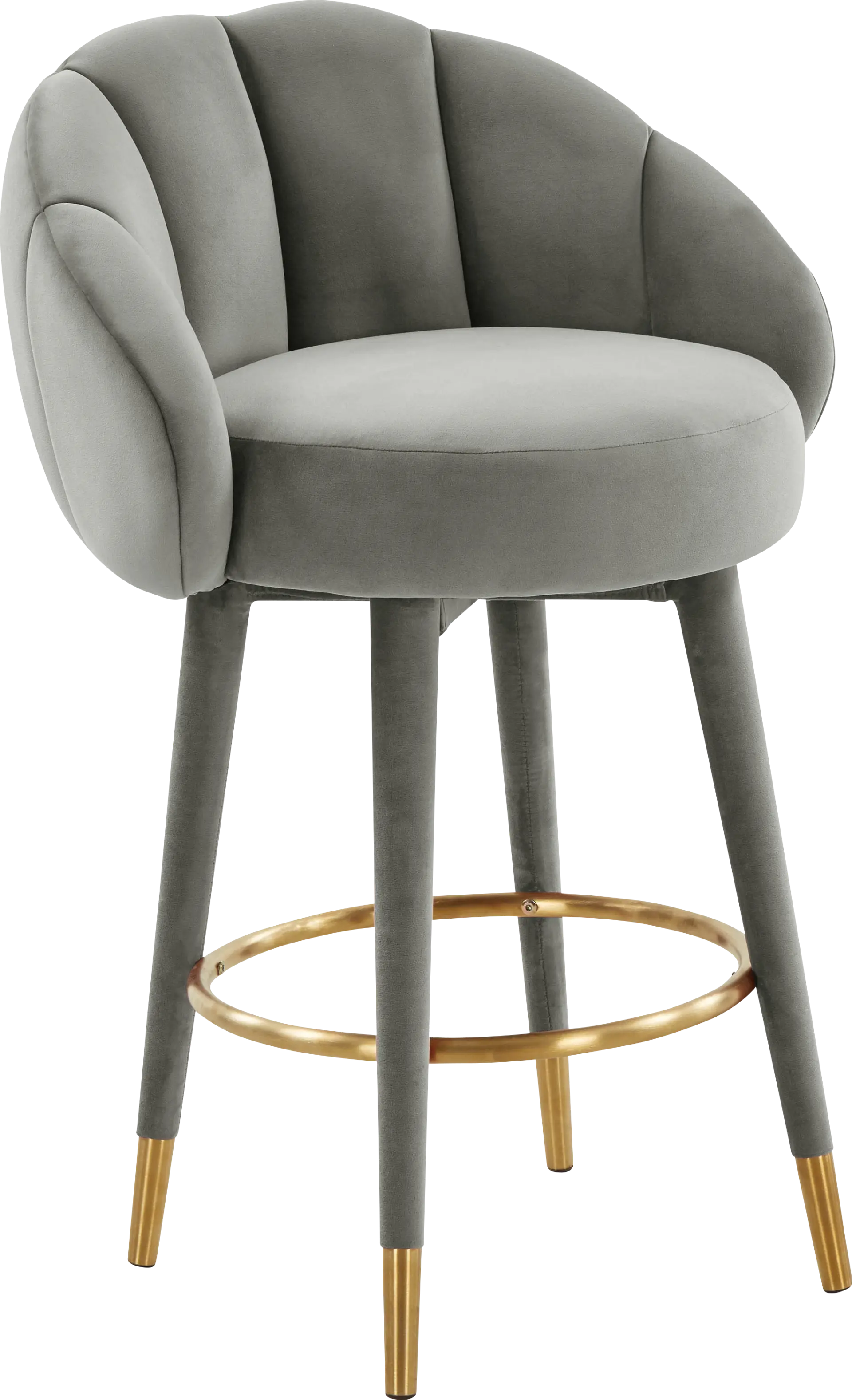 Juleane Light Gray Counter Height Stool