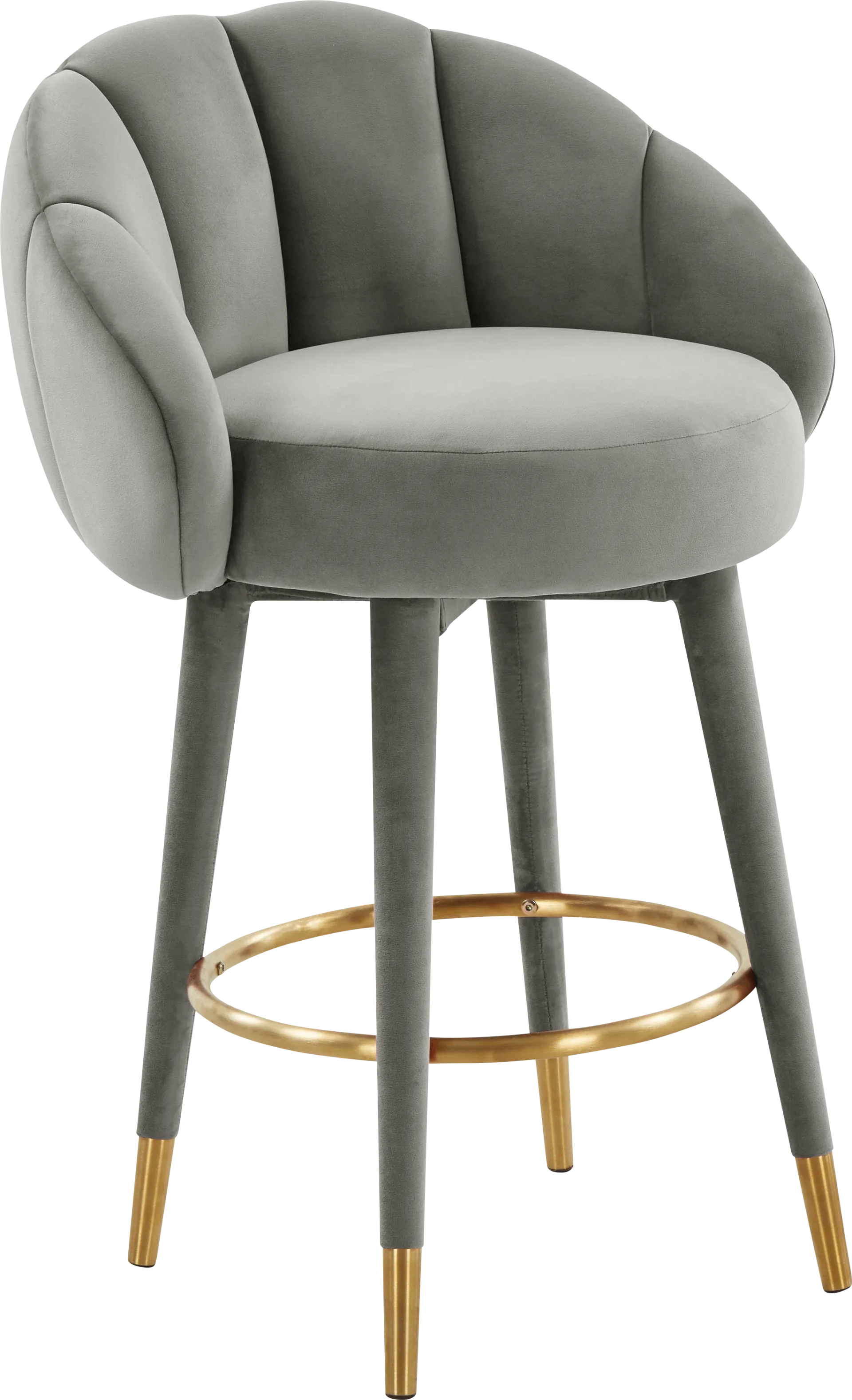 Juleane Light Gray Counter Height Stool - Image 1