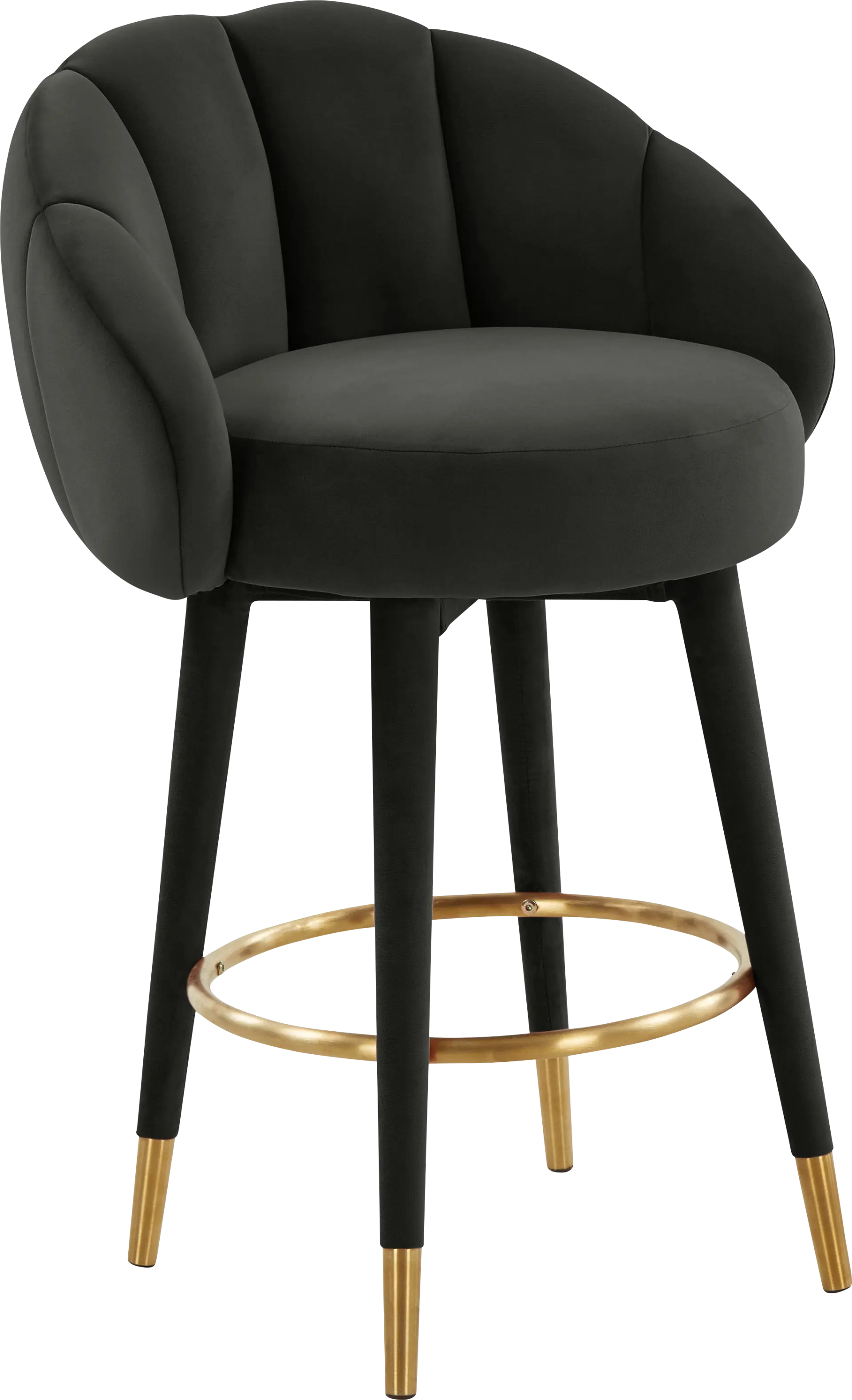 Juleane Black Counter Height Stool