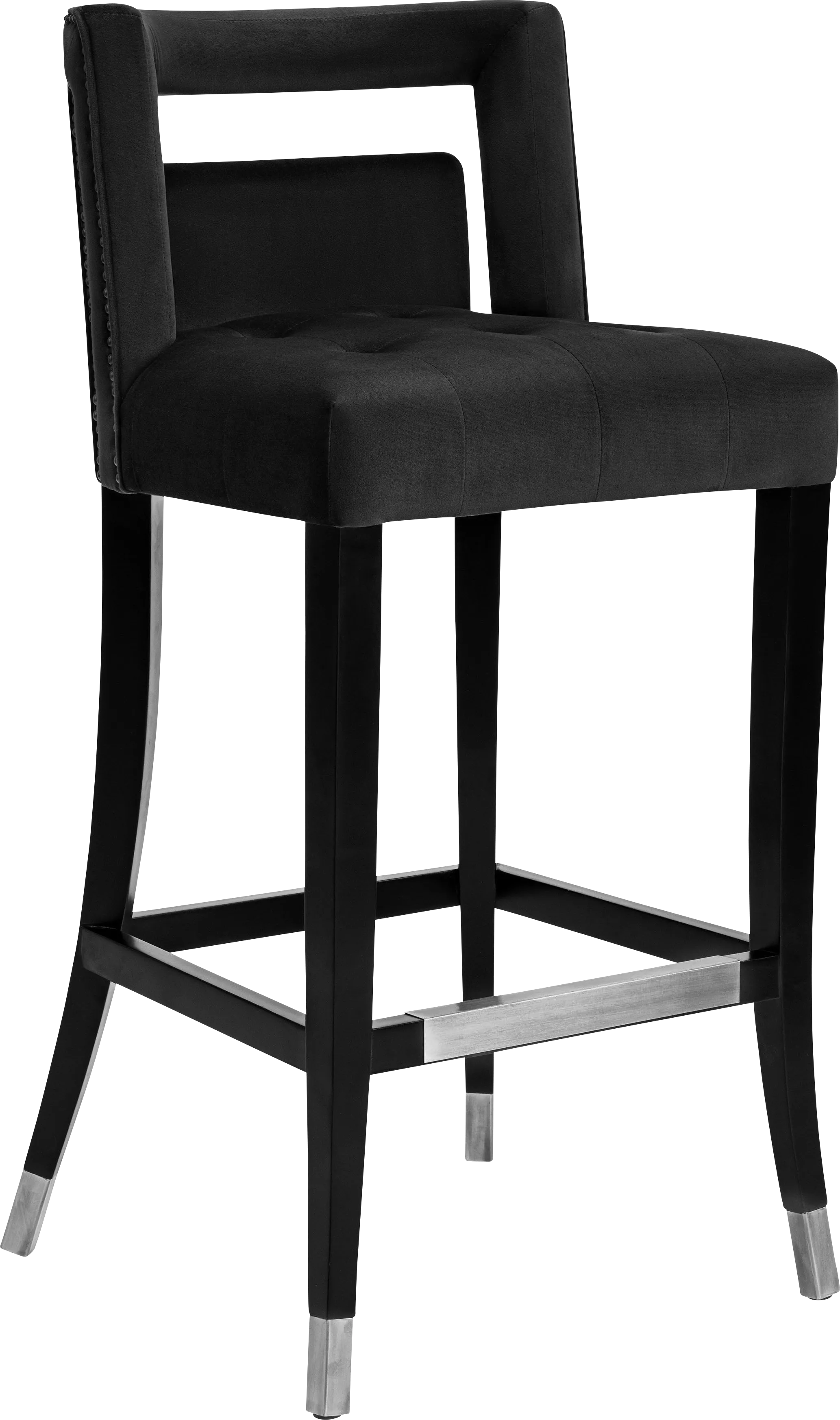 Saraelle Black Counter Height Stool - Thumbnail - Image 1