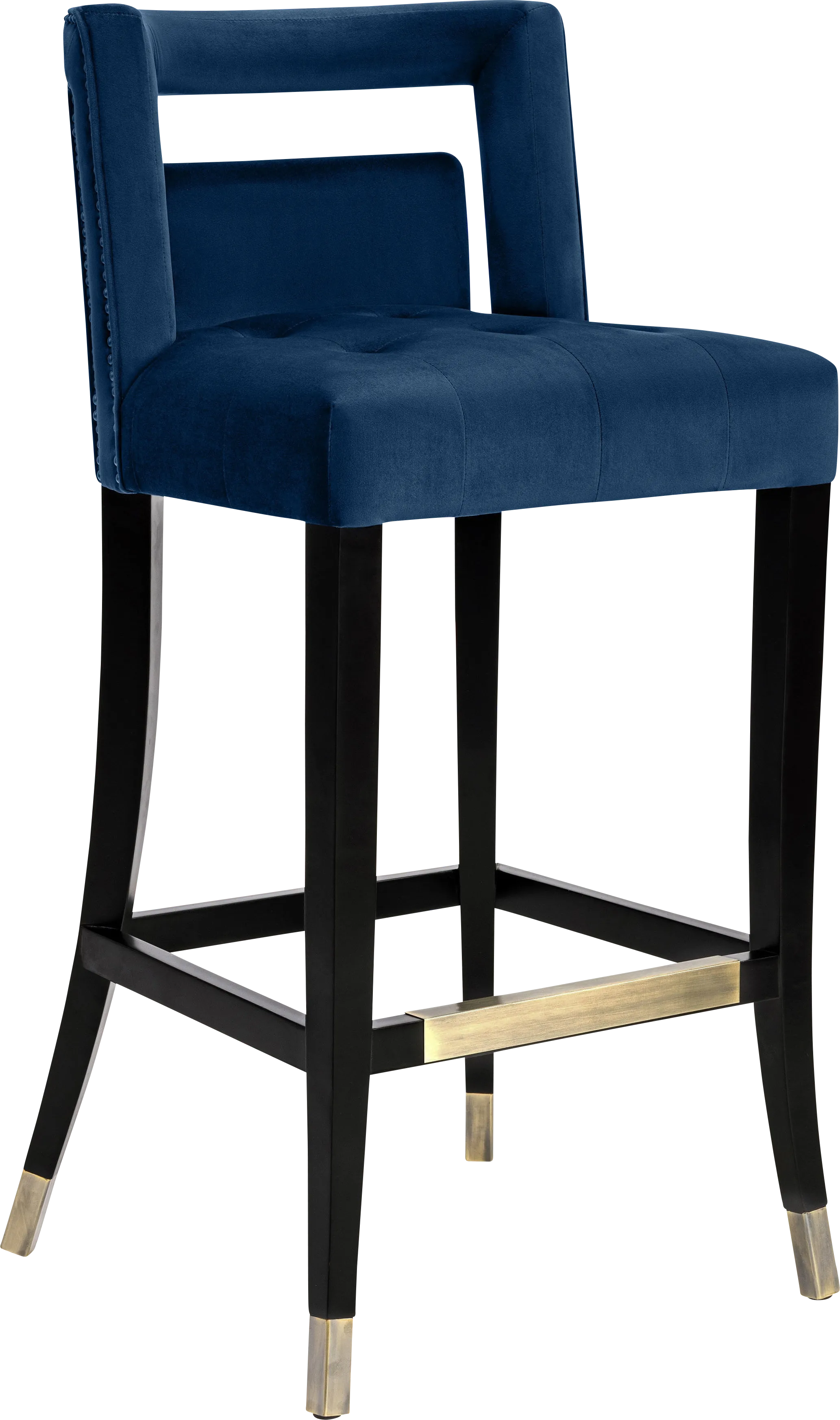 Saraelle Navy Counter Height Stool - Thumbnail - Image 1