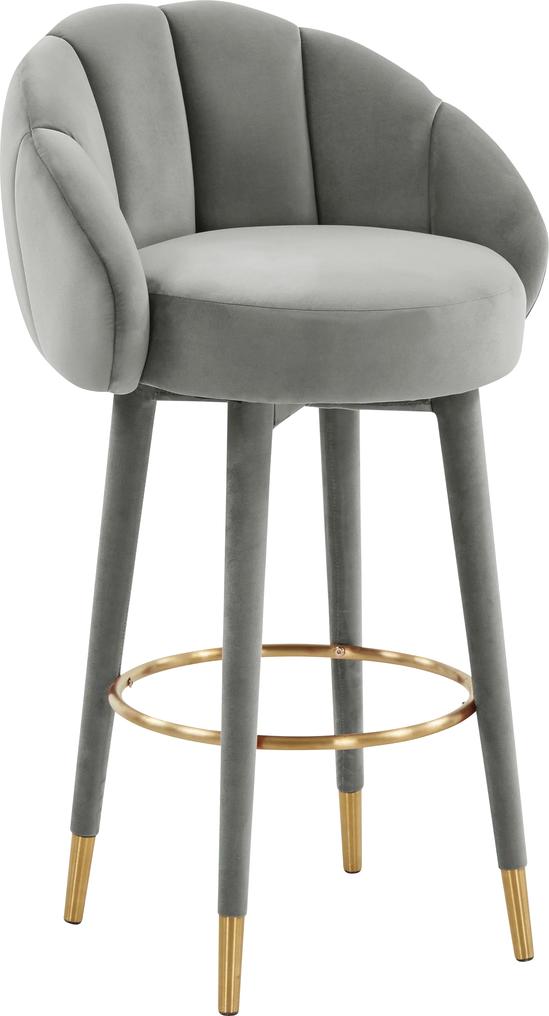 Juleane Light Gray Barstool - Thumbnail - Image 1