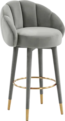 Juleane Light Gray Barstool