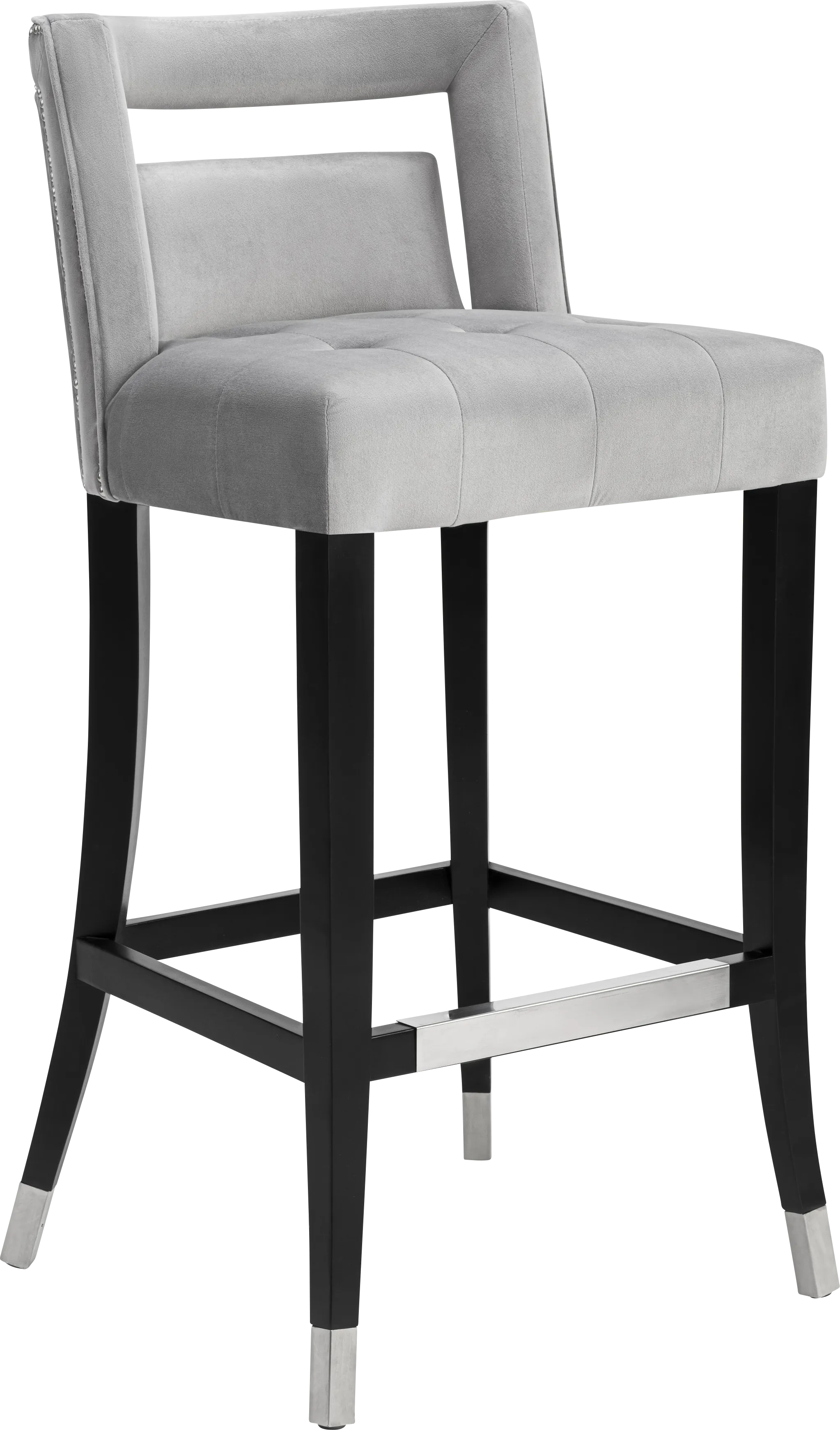 Saraelle Gray Barstool - Thumbnail - Image 1
