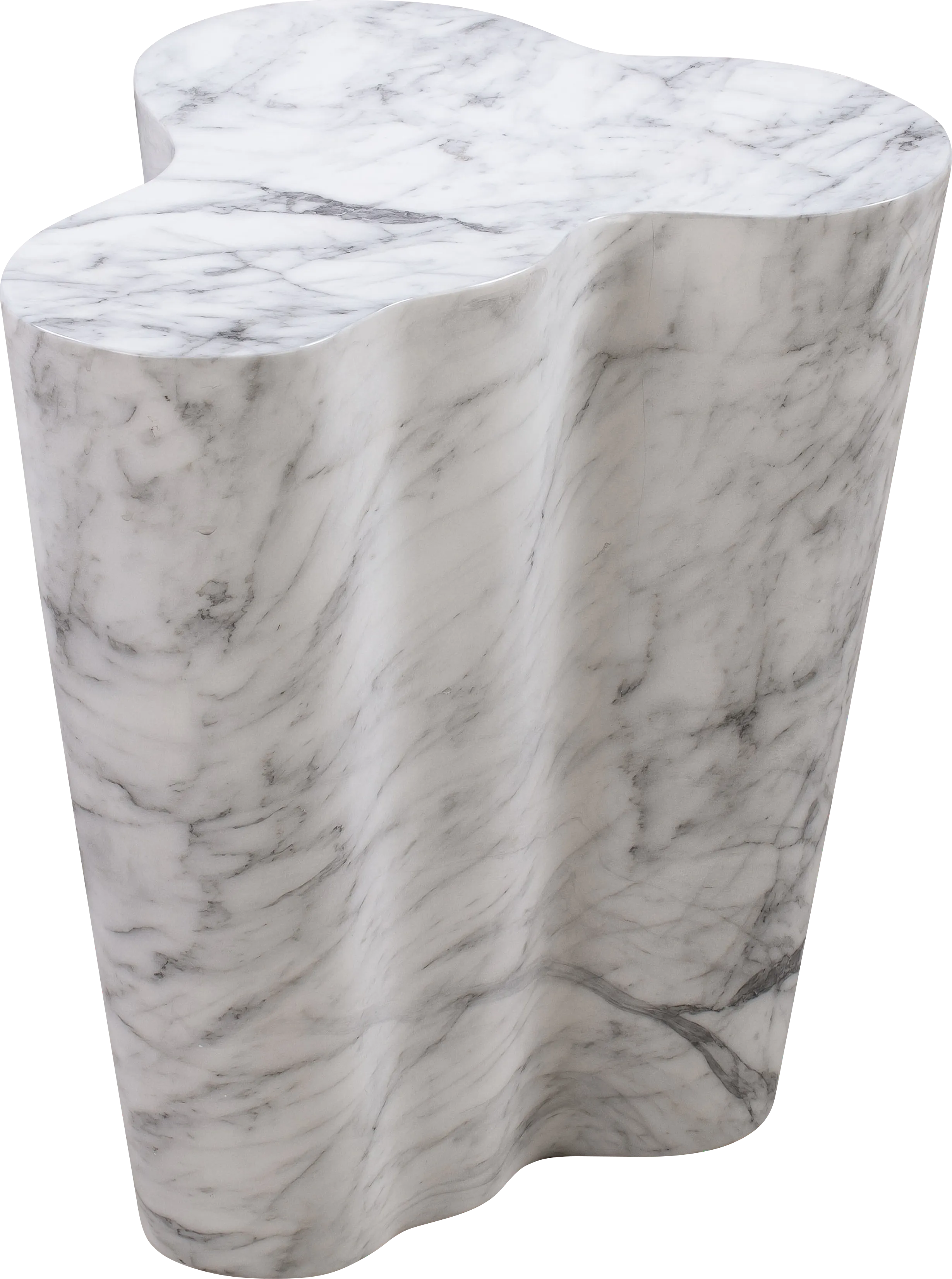 Aphina White Large Accent Table