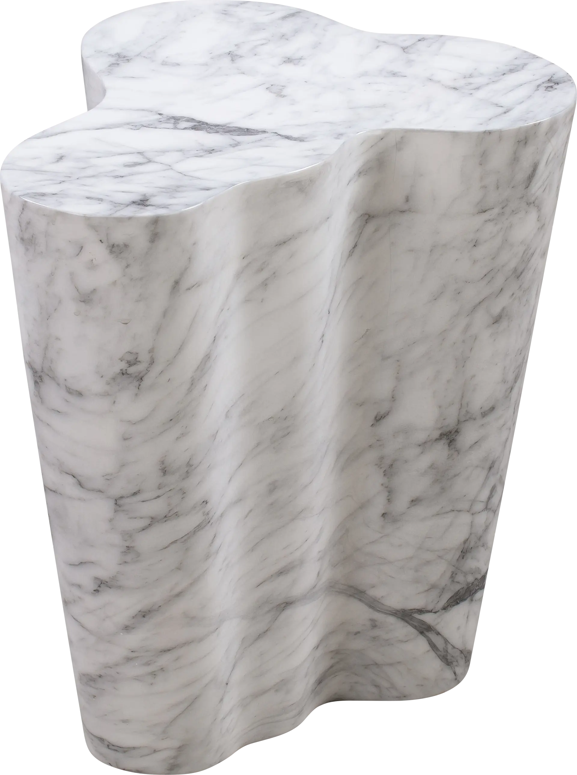 Aphina White Large Accent Table
