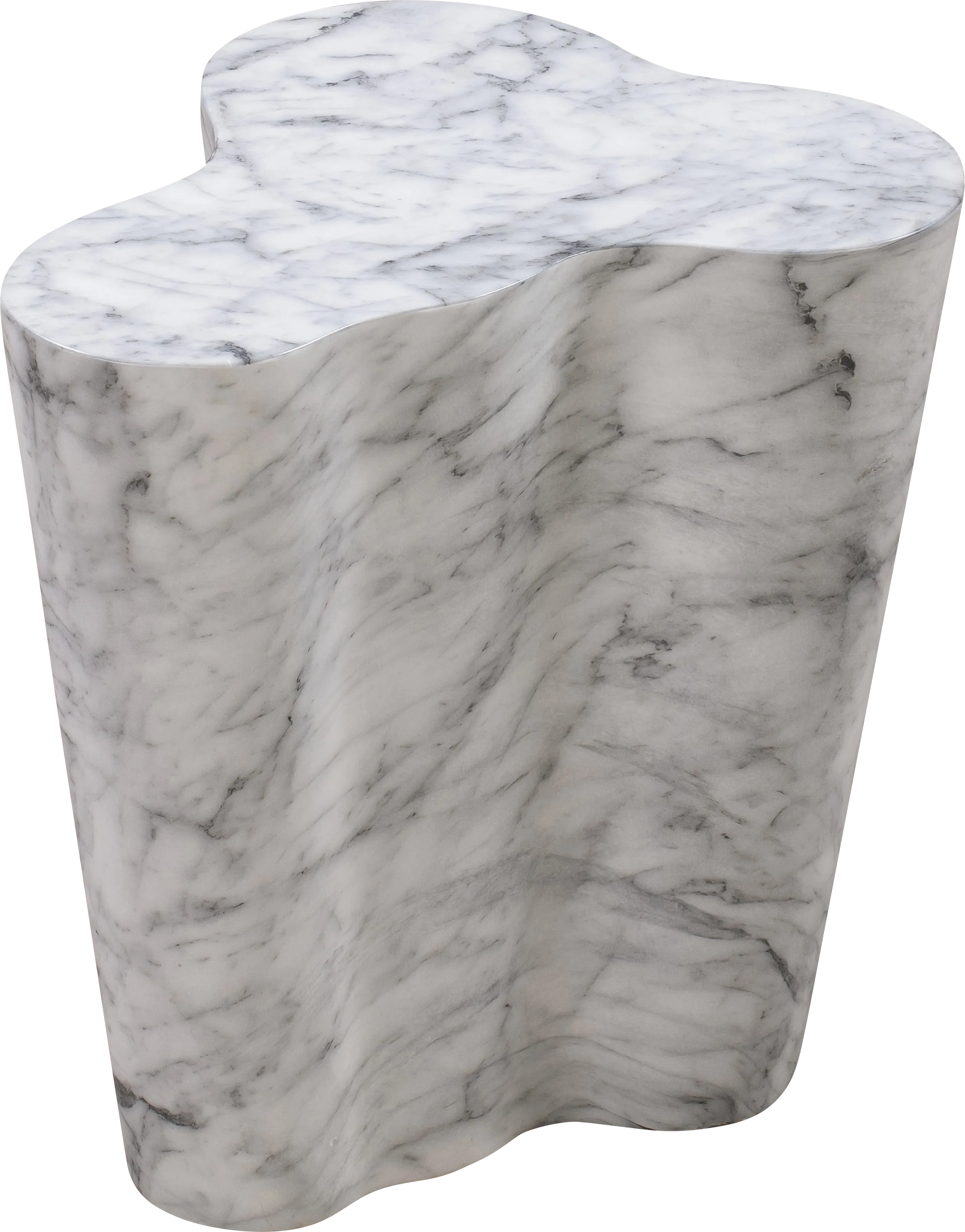 Aphina White Small End Table