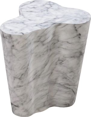 Aphina White Small End Table