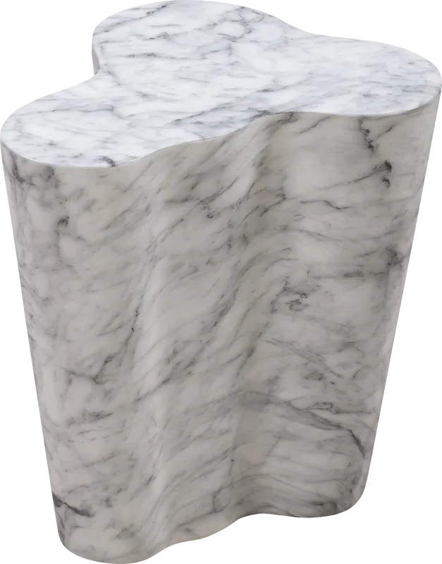 Aphina White Small End Table