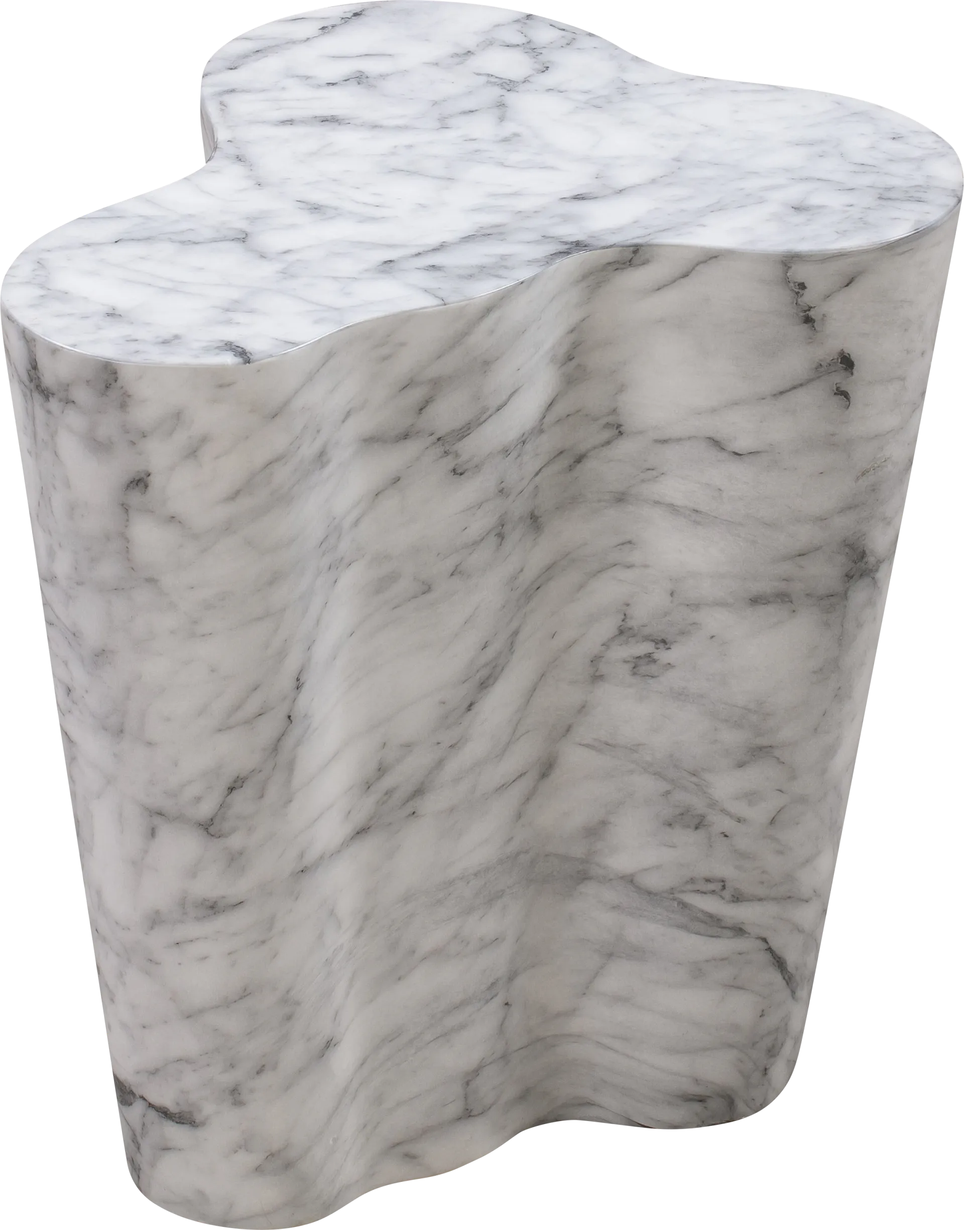Aphina White Small End Table - Image 1