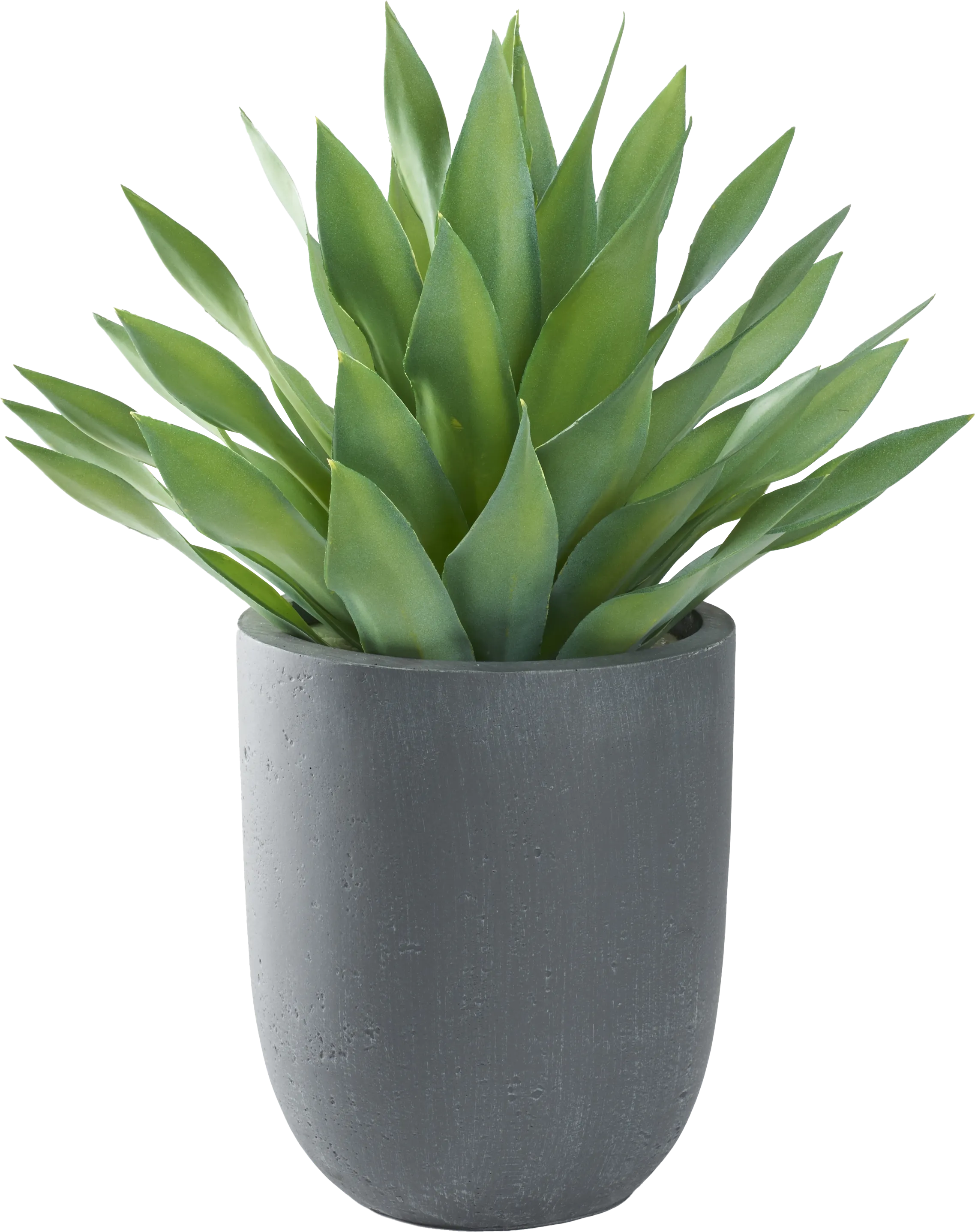 Soloma Green 27 in. Artificial Large Desert Succulent in Gray Planter