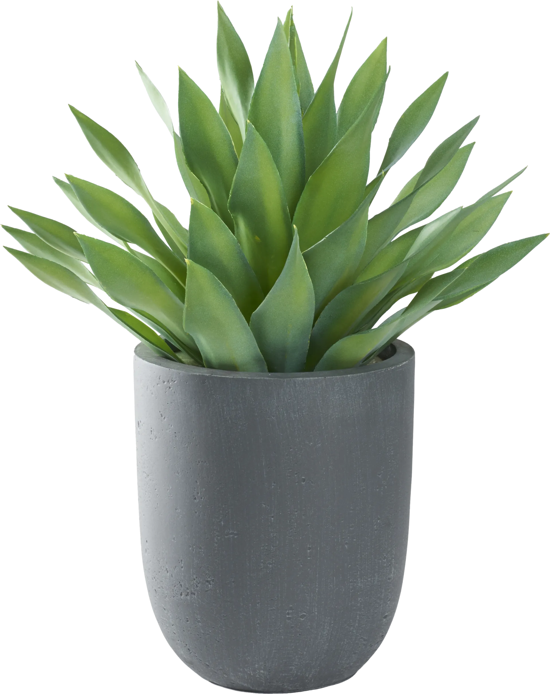 Soloma Green 27 in. Artificial Large Desert Succulent in Gray Planter - Image 1
