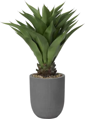 Yoro Green 36 in. Artificial Sisal Tree in Gray Planter