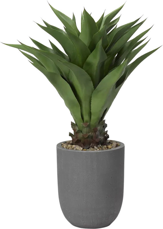 Yoro Green 36 in. Artificial Sisal Tree in Gray Planter