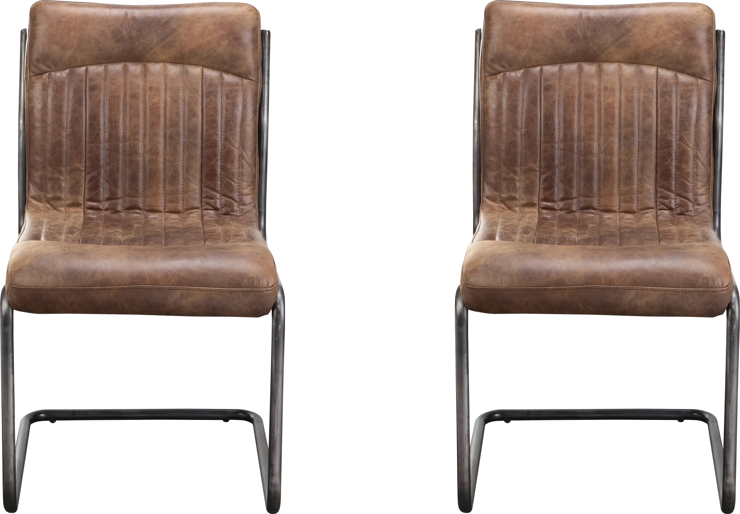 Medill Brown Side Chair, Set of 2 - Thumbnail - Image 1