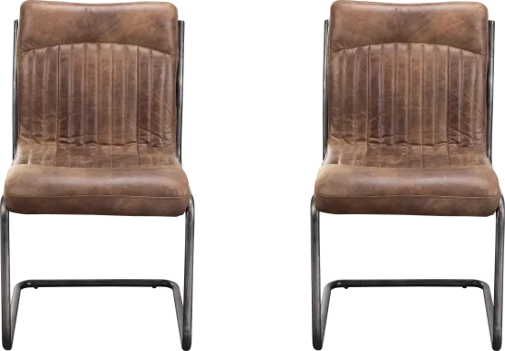 Medill Brown Side Chair, Set of 2