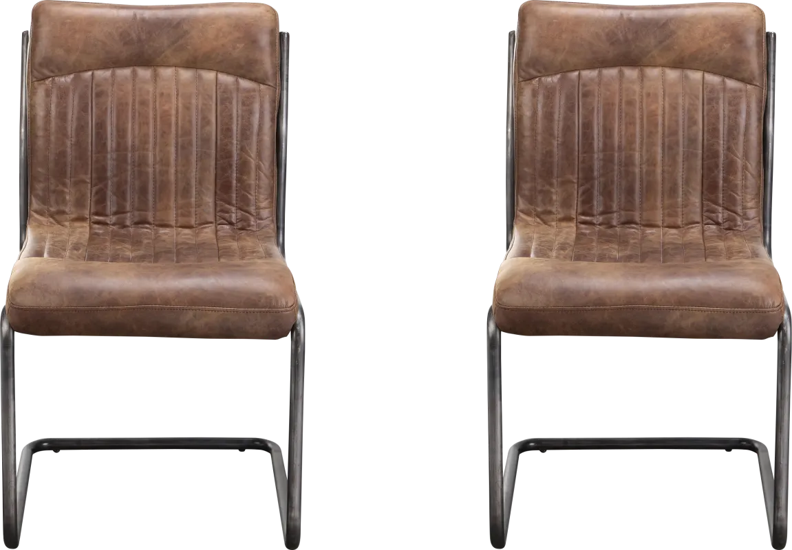 Medill Brown Side Chair, Set of 2