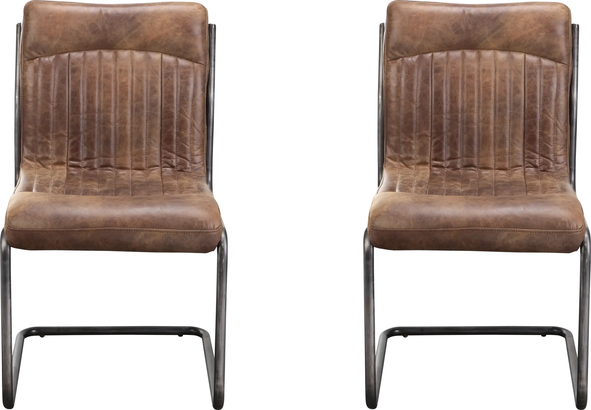 Medill Brown Side Chair, Set of 2 - Image 1