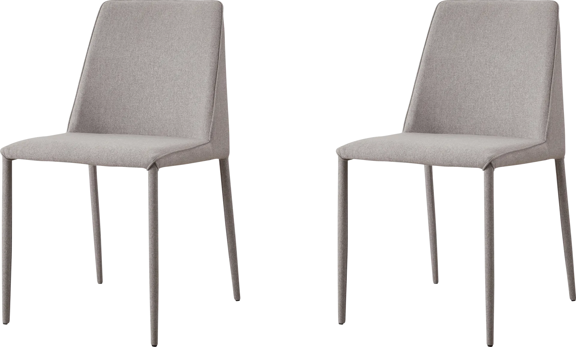 Clayx I Light Gray Side Chair, Set of 2 - Image 1