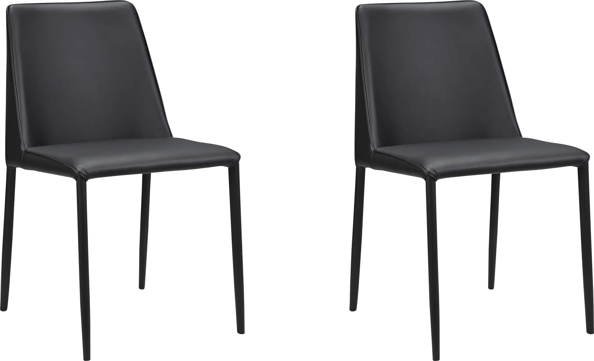 Clayx I Black Side Chair, Set of 2