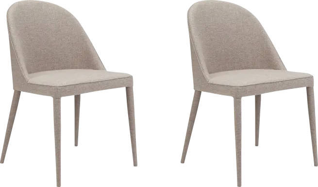 Acfold I Beige Side Chair, Set of 2