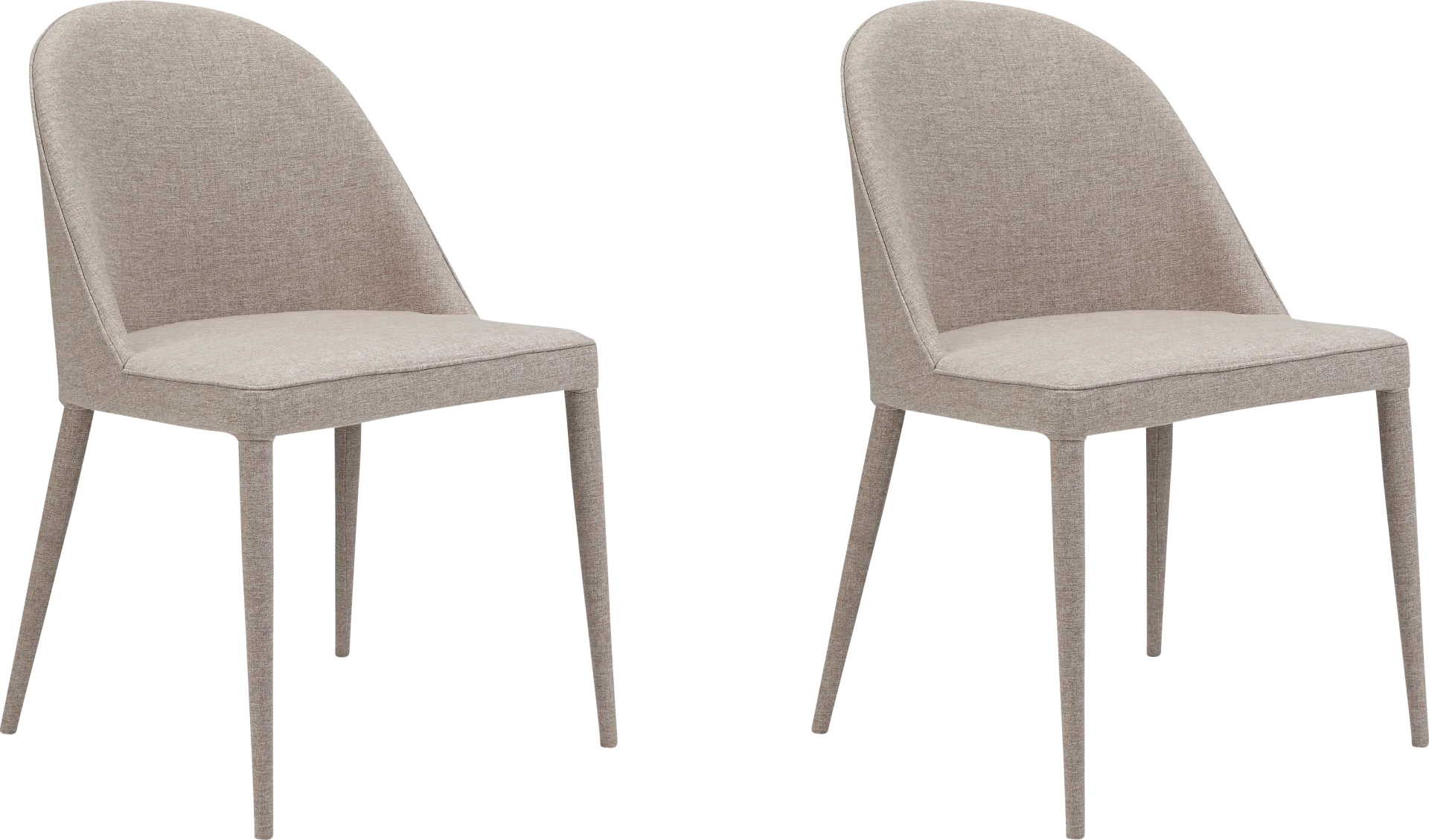 Acfold I Beige Side Chair, Set of 2 - Image 1