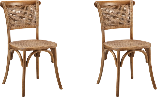 Aitken Brown Side Chair, Set of 2
