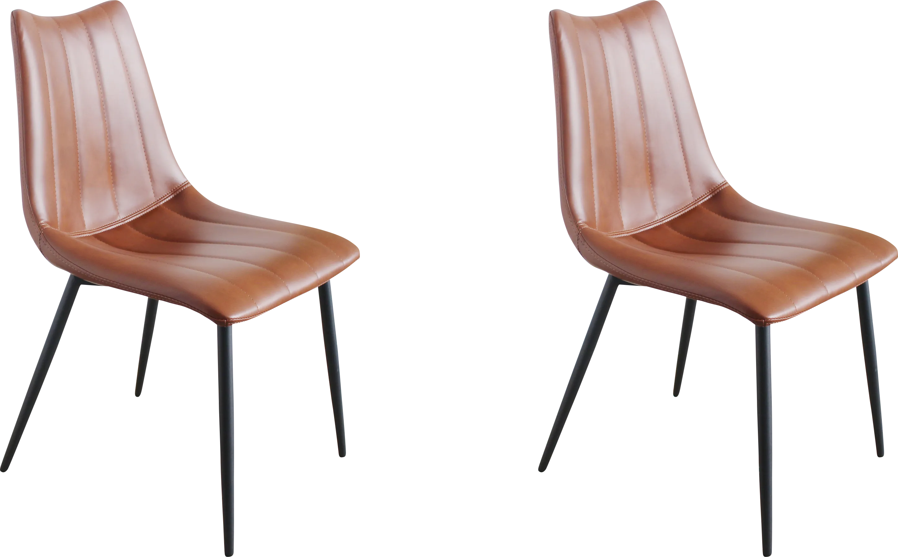 Tenton Brown Side Chair, Set of 2 - Thumbnail - Image 1