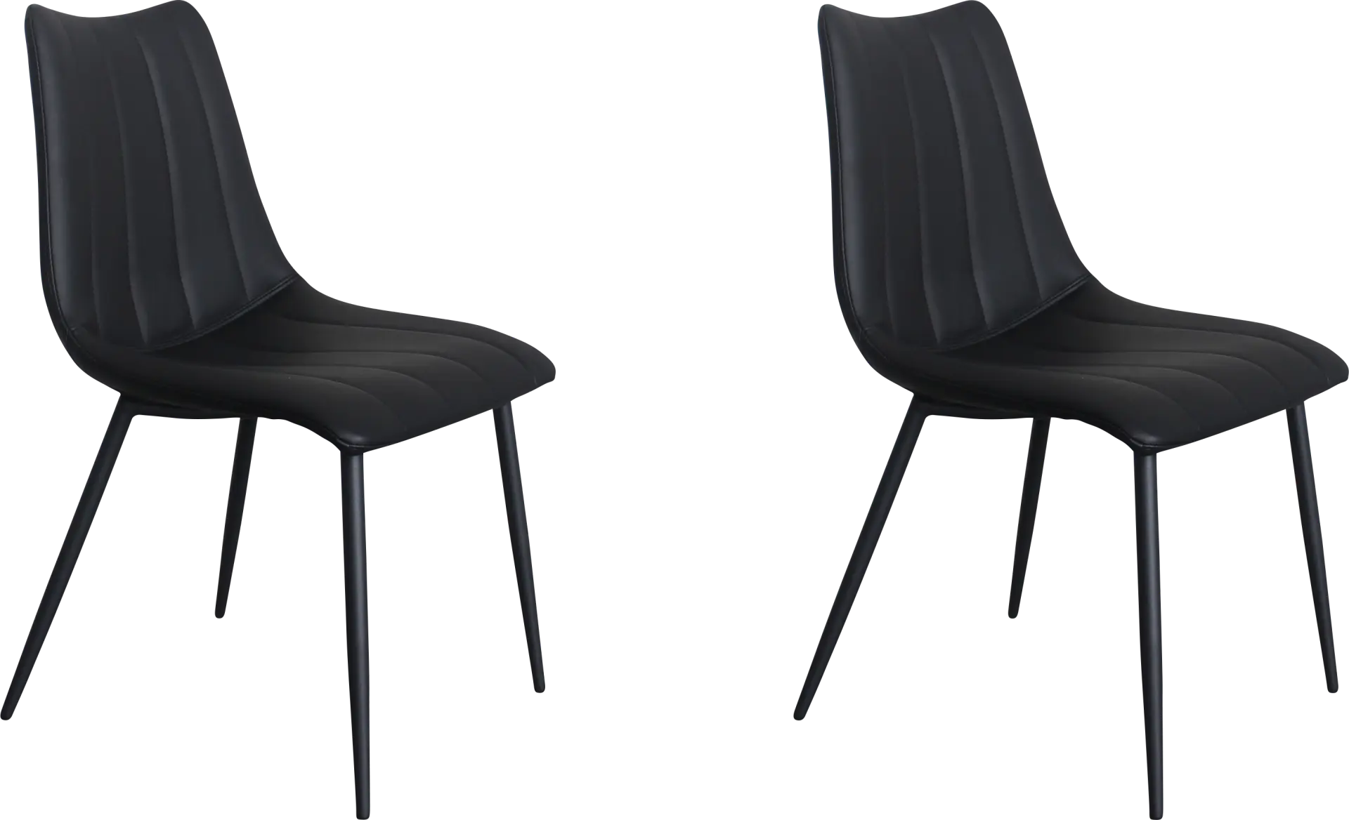 Tenton Black Side Chair, Set of 2