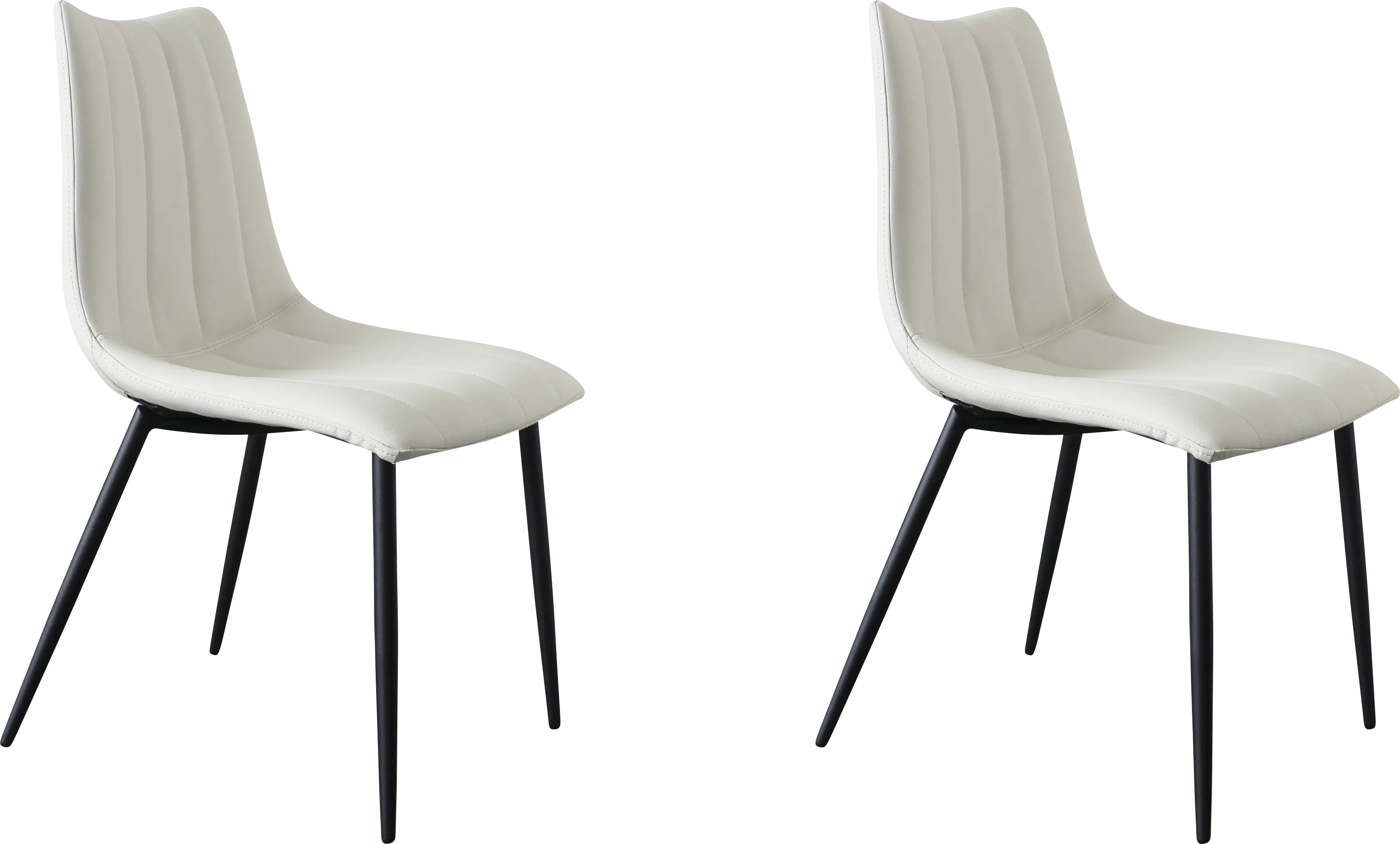 Tenton White Side Chair, Set of 2 - Thumbnail - Image 1