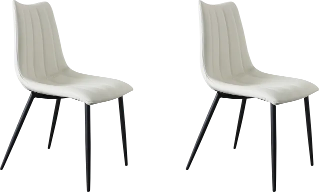 Tenton White Side Chair, Set of 2