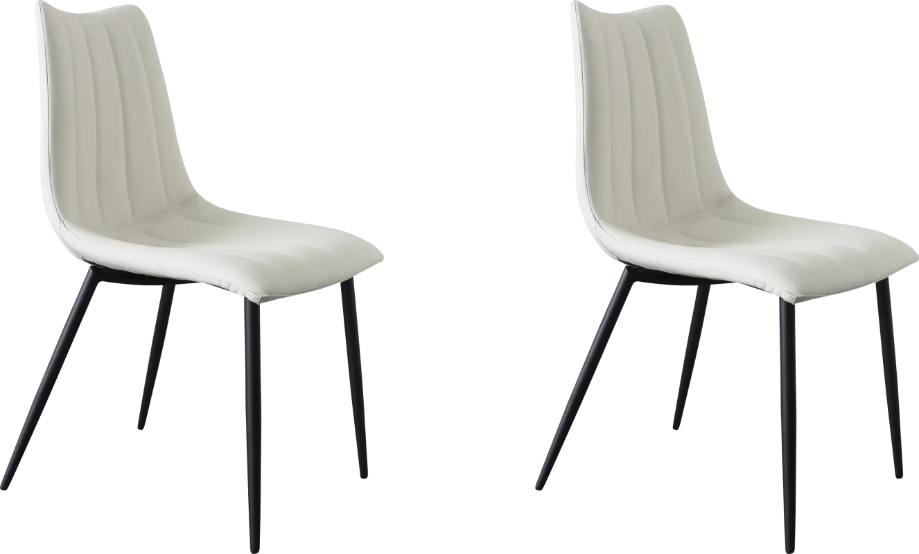 Tenton White Side Chair, Set of 2