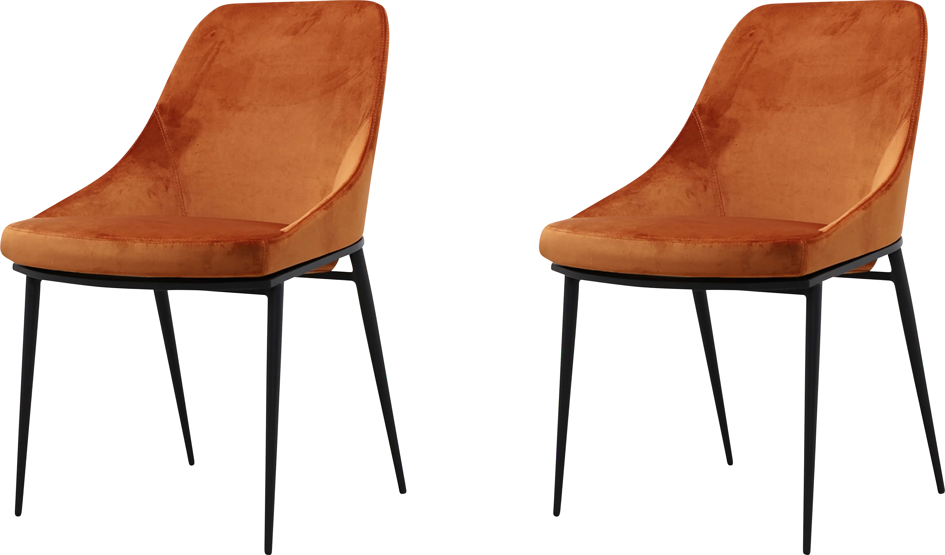 Leavenworth Orange Side Chair, Set of 2 - Thumbnail - Image 1