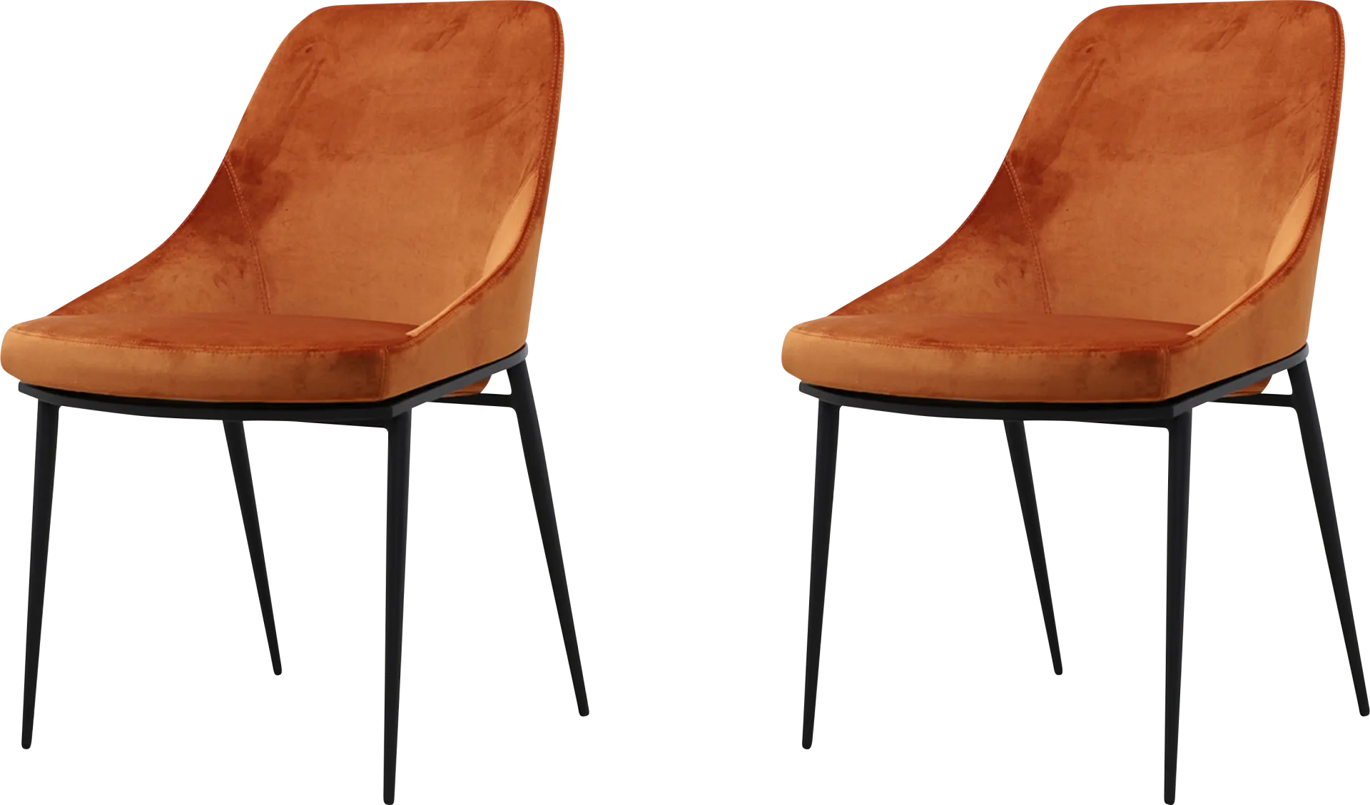 Leavenworth Orange Side Chair, Set of 2 - Image 1