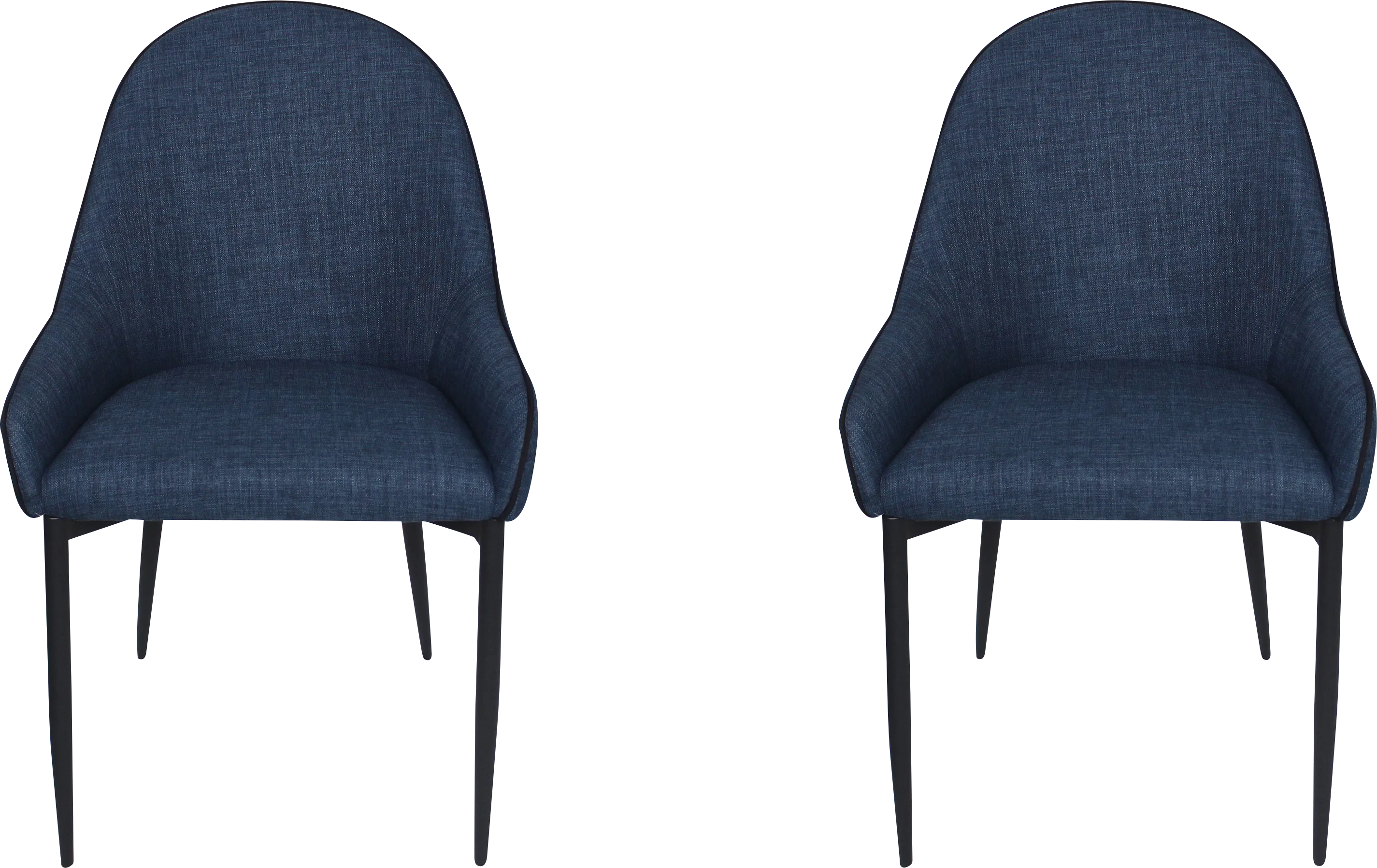 Anaise Dark Blue Dining Chair, Set of 2 - Thumbnail - Image 1