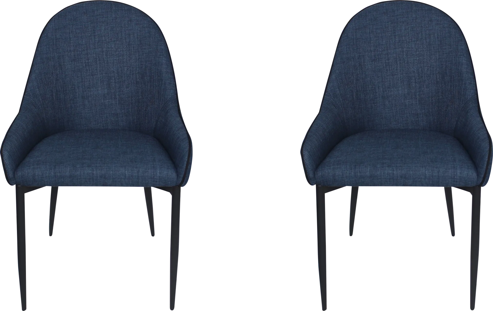 Anaise Dark Blue Dining Chair, Set of 2 - Image 1