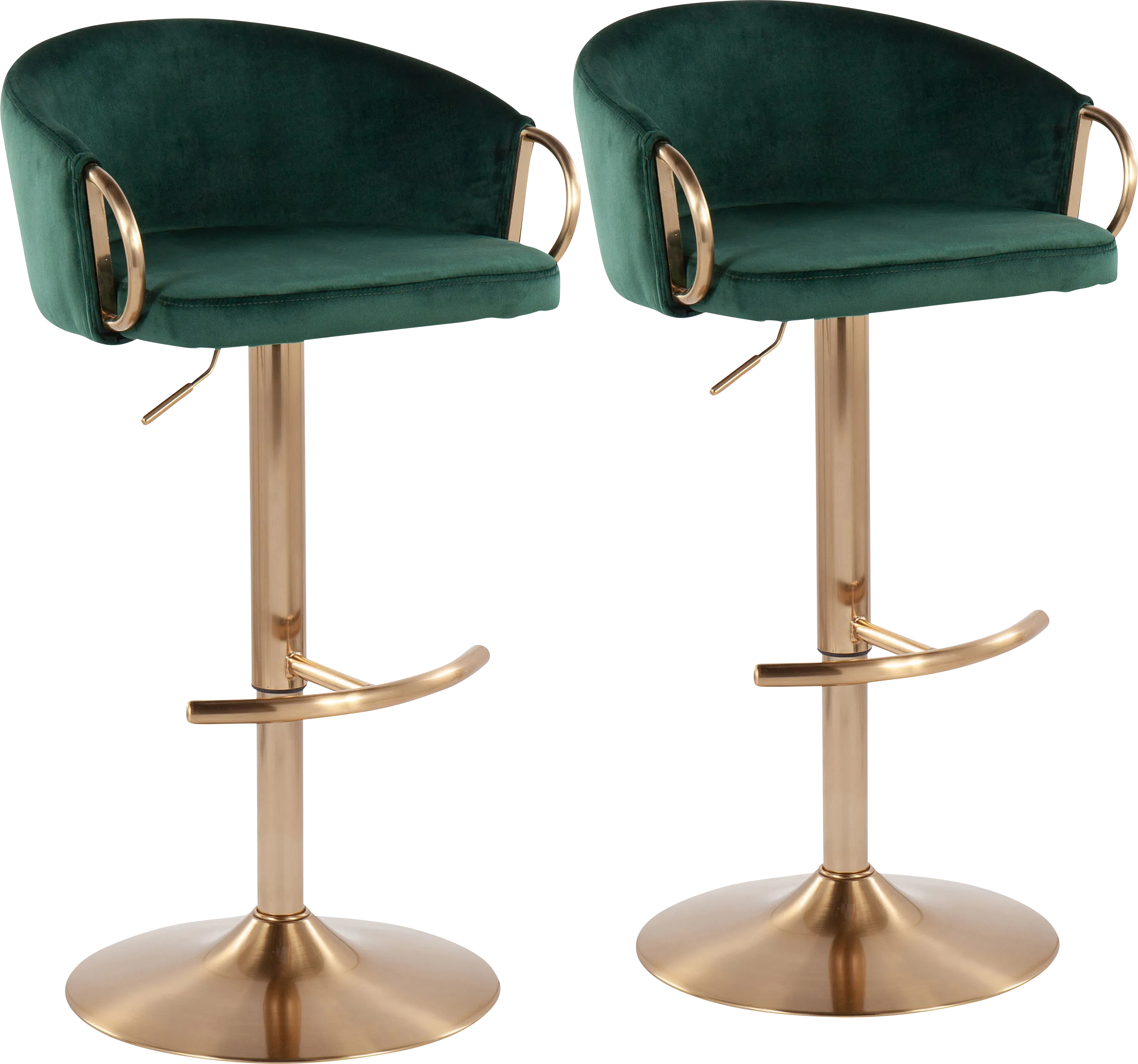 Alairen Green Barstool, Set of 2 - Thumbnail - Image 1