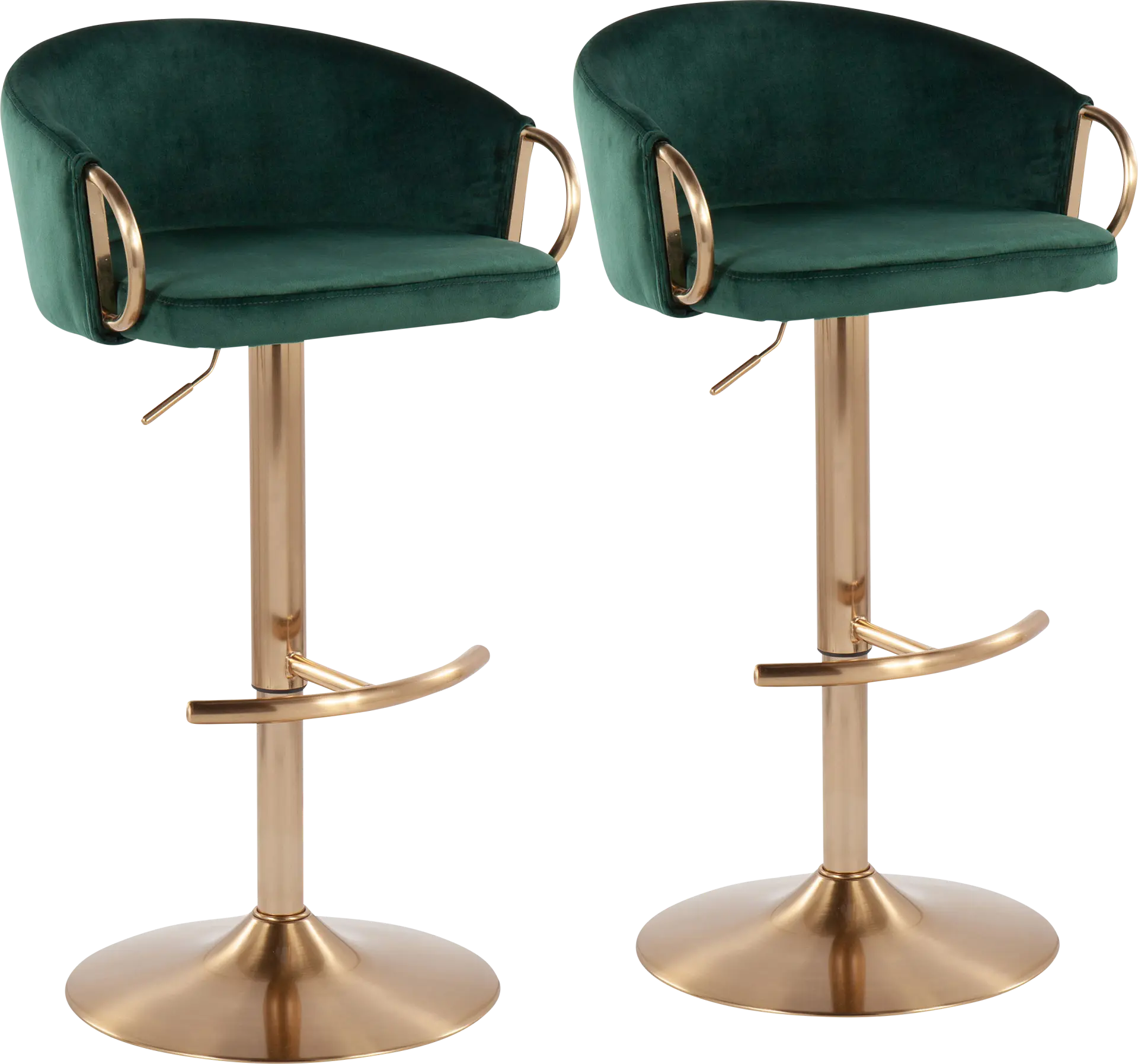 Alairen Green Barstool, Set of 2