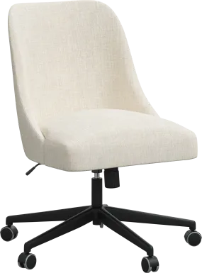Janeran III White Office Chair