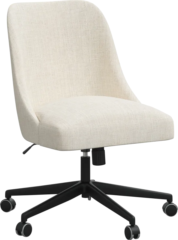 Janeran III White Office Chair