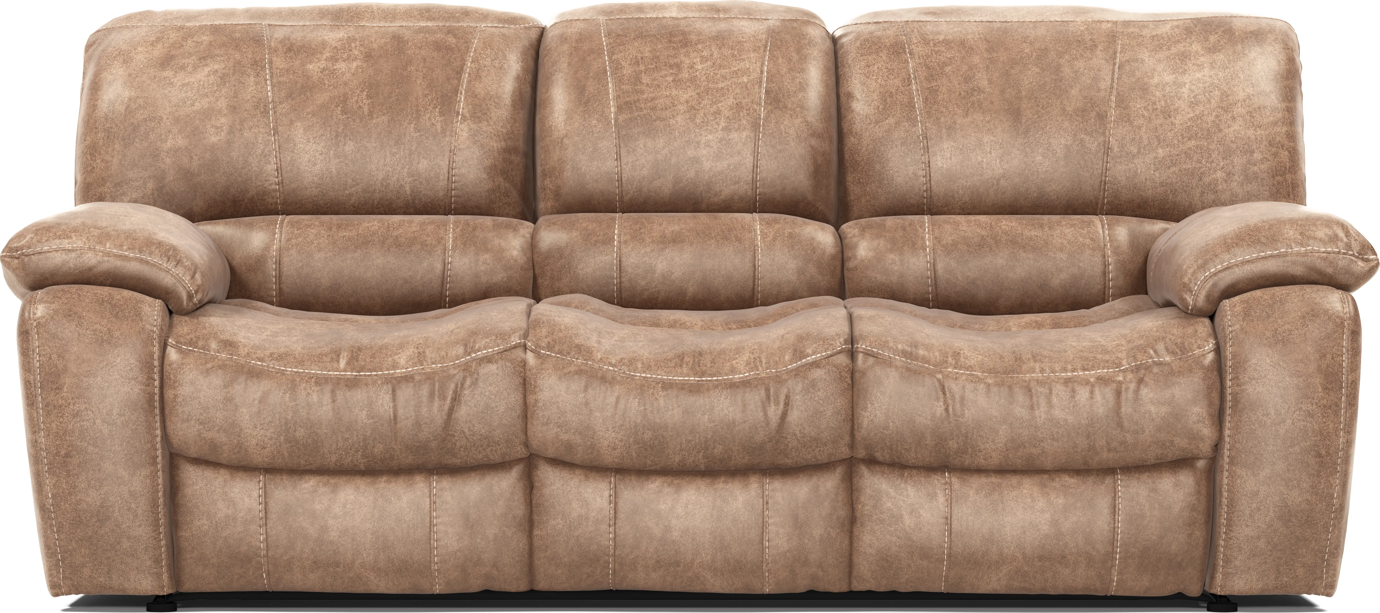 Cindy Crawford Alpen Ridge 8 Pc Tan Beige,Brown Microfiber Living