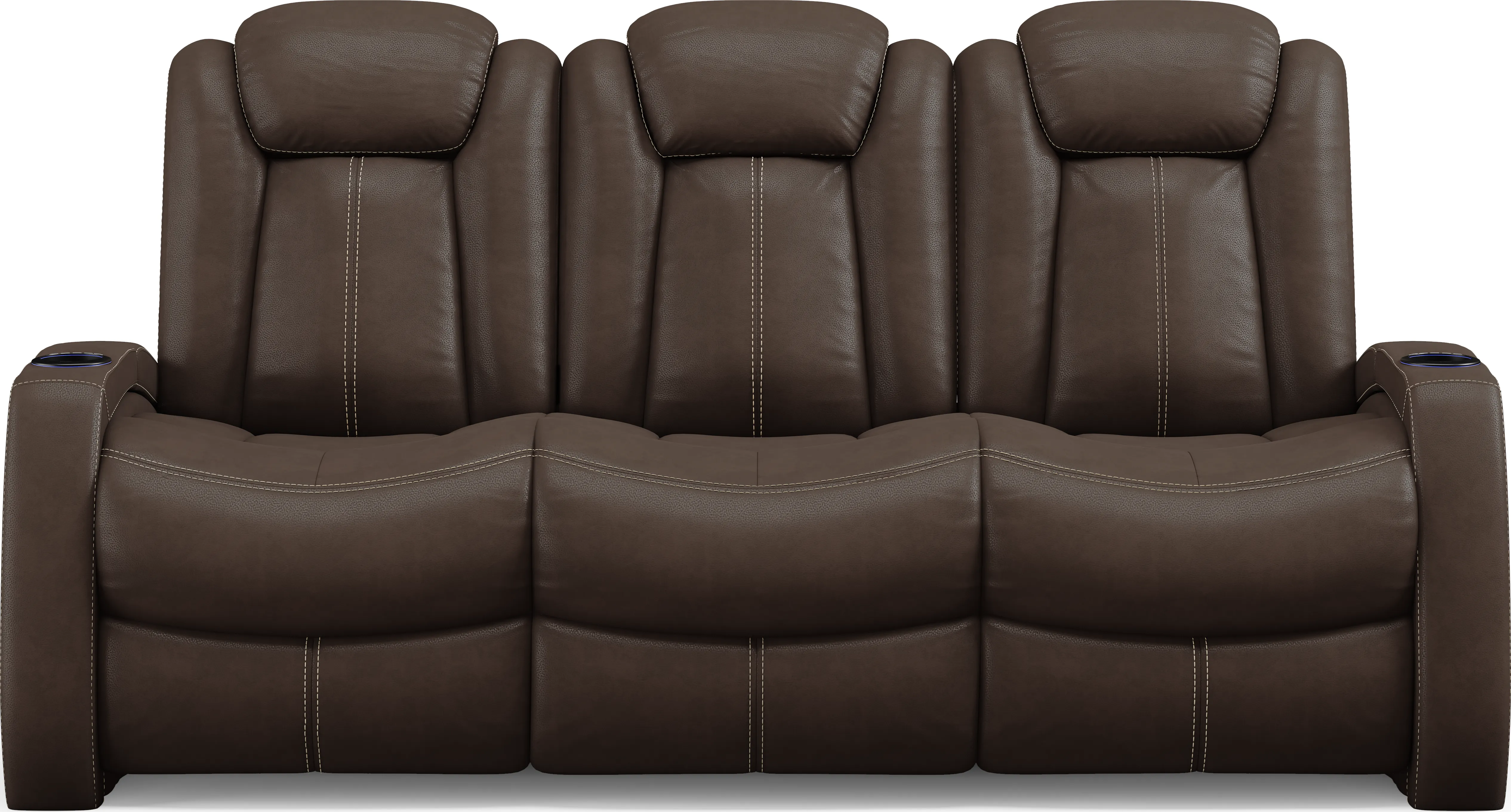 Crestline Brown 2 Pc Dual Power Reclining Living Room - Thumbnail - Image 2