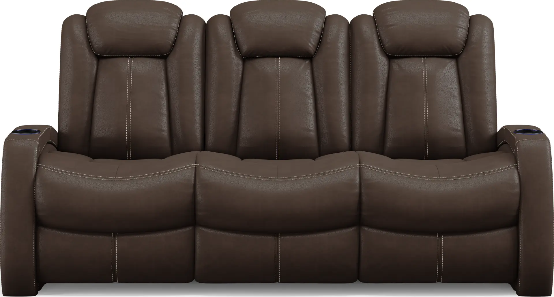 Crestline Brown Dual Power Reclining Sofa