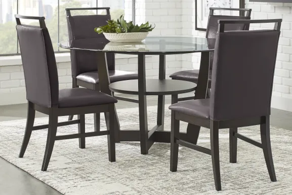 Ciara Espresso 48 in. Round Dining Table