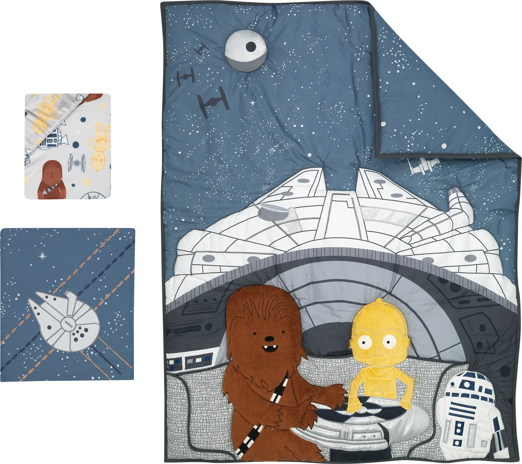 Kids Star Wars Millennium Falcon Baby Bedding Set - Image 1