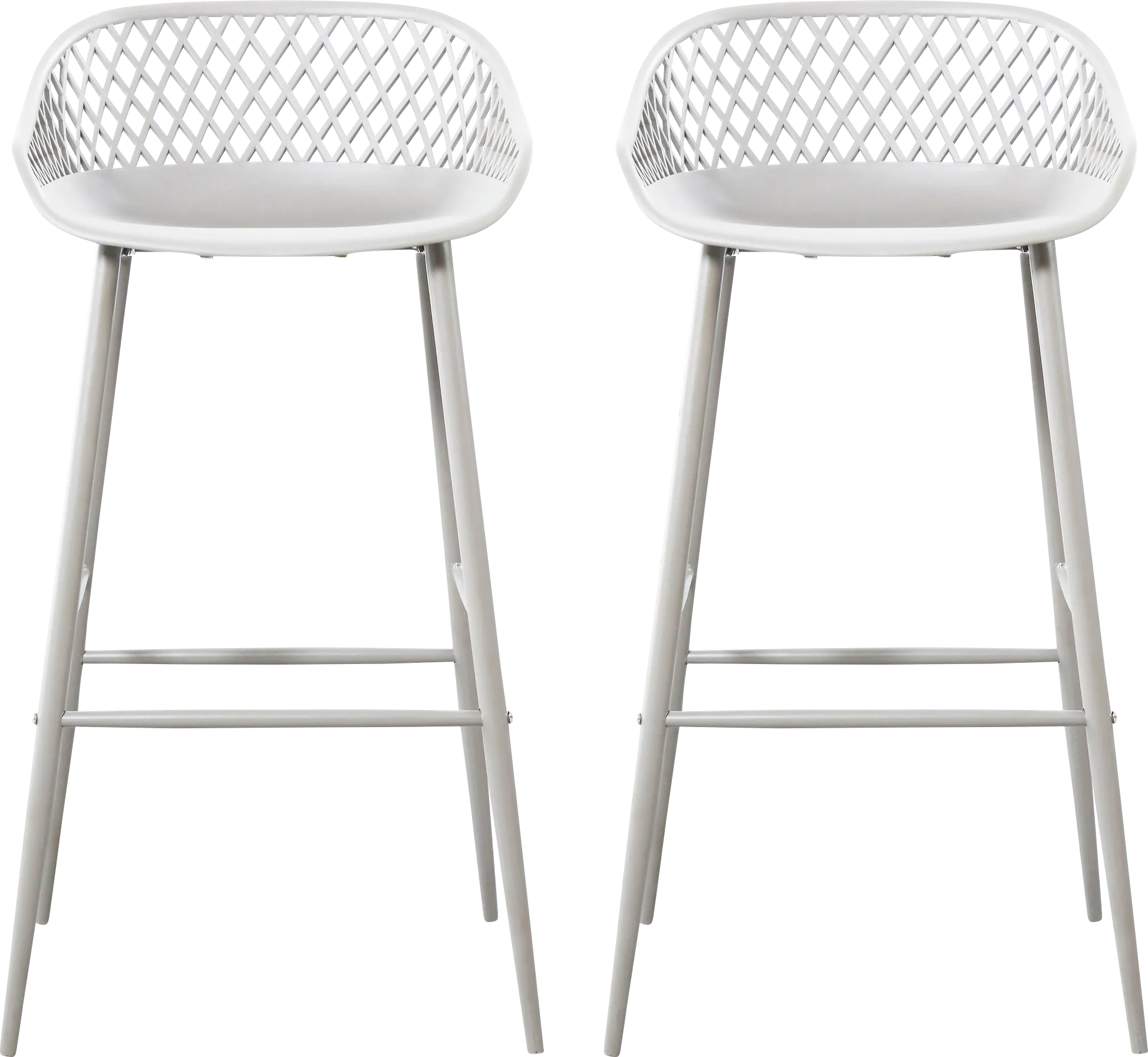 Belcross White Outdoor Barstool, Set of 2 - Thumbnail - Image 1