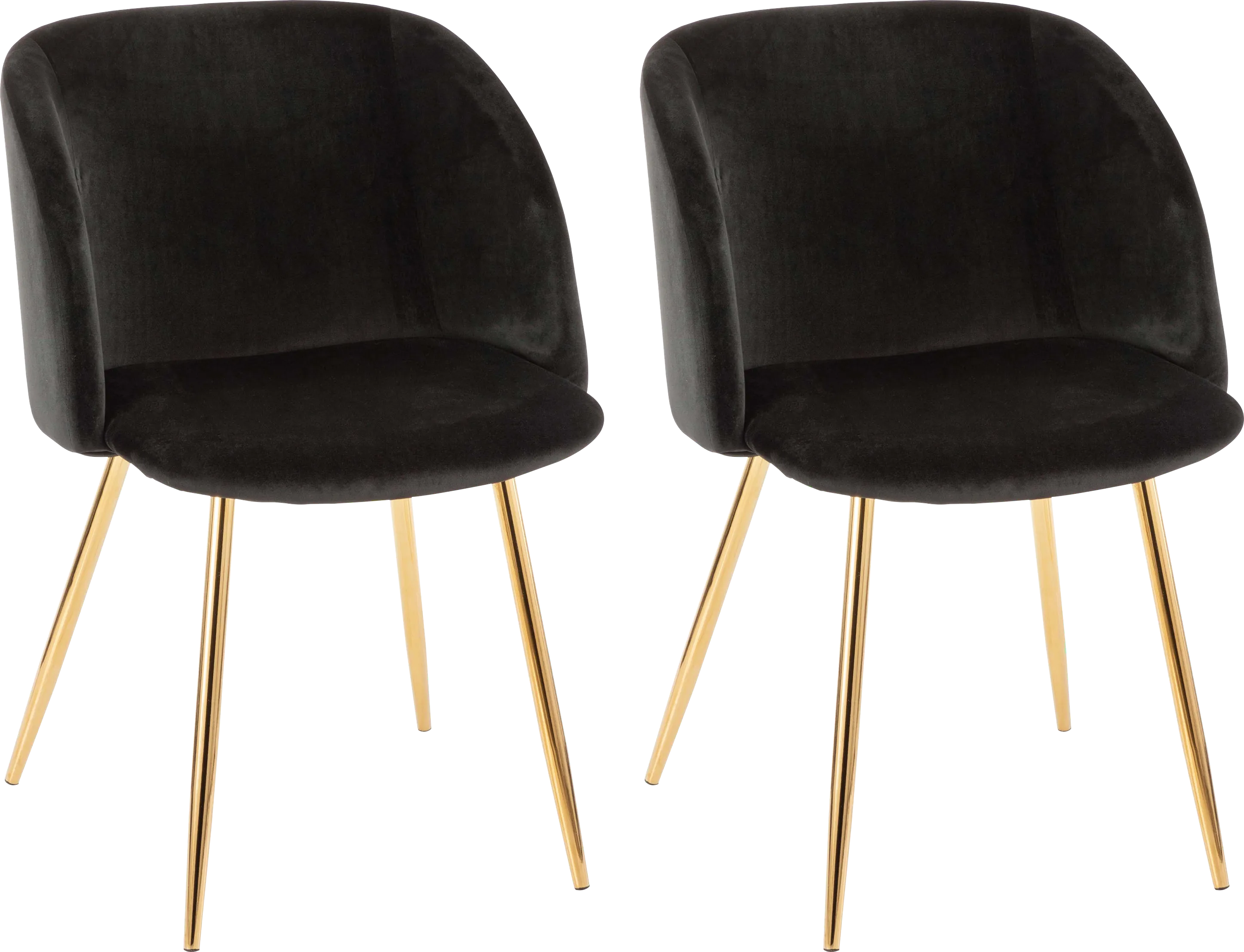 Fulham Black Dining Chair, Set of 2 - Thumbnail - Image 1