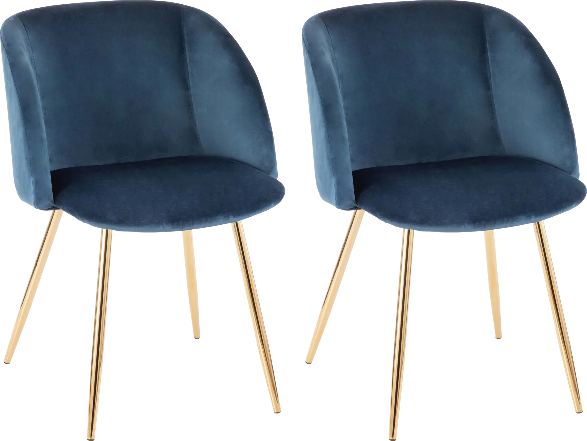 Fulham Blue Dining Chair, Set of 2