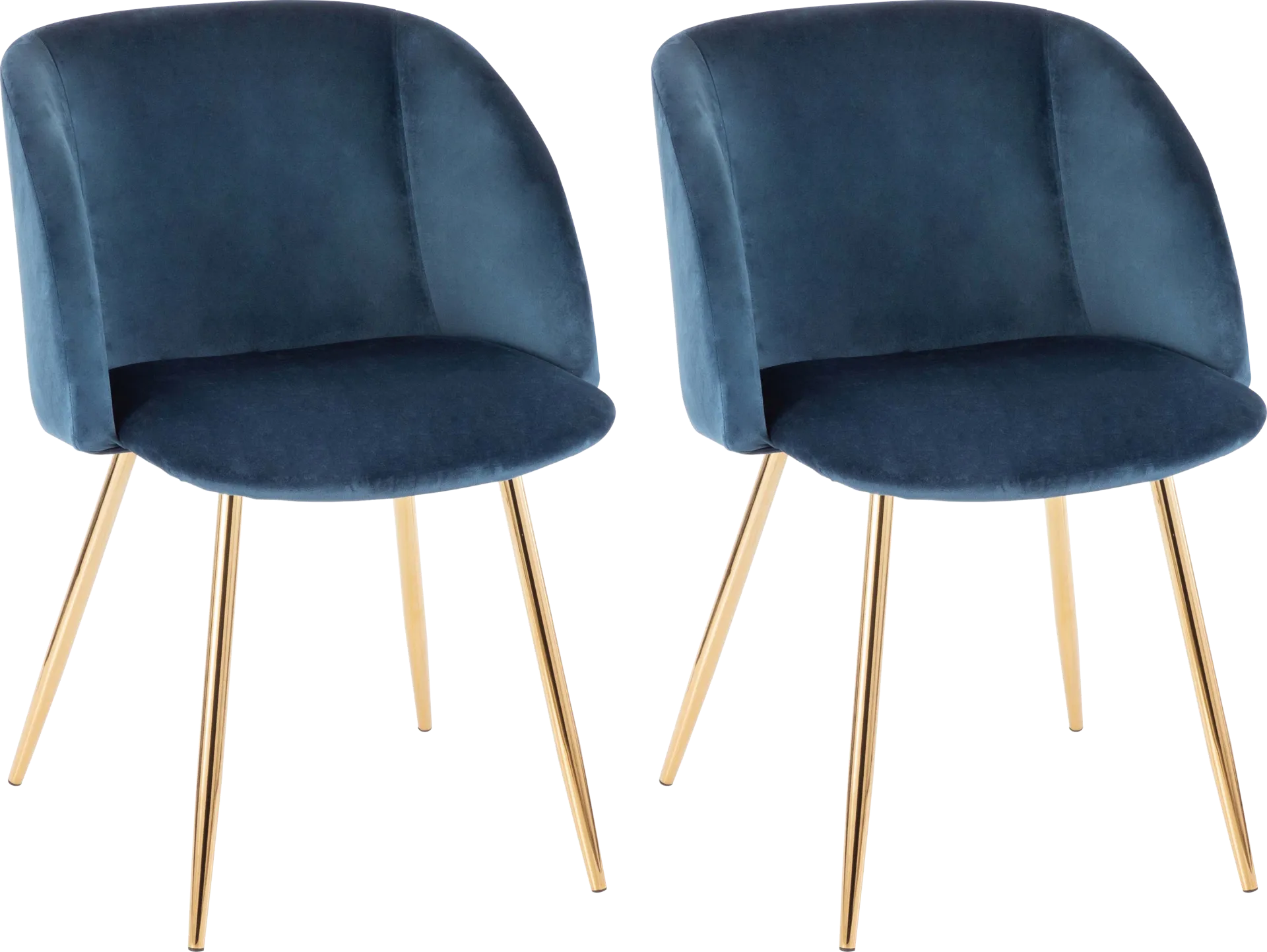Fulham Blue Dining Chair, Set of 2 - Image 1