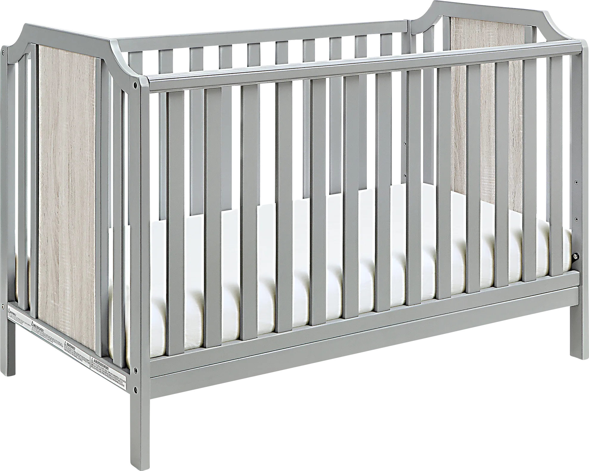 Kids Cheno Gray Crib - Thumbnail - Image 1
